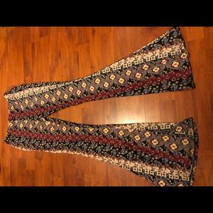 Floral flare pants!